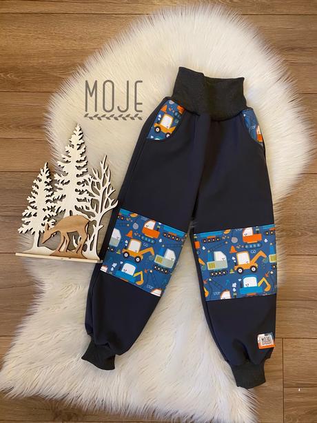 Reflexne softshellove nohavice na zimu/jar/jesen, 86 - 128