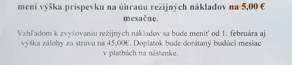 Platnosť cien stravy a škôlky potvrdená?