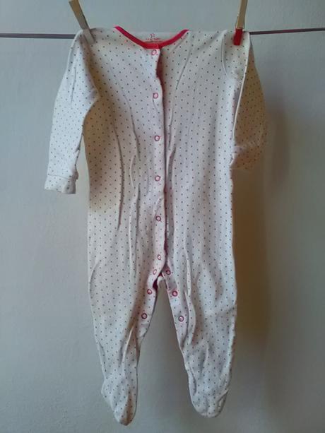 Bodkovaný overal, pyžamko, next,80