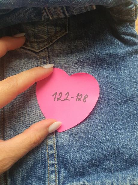 Zateplena podsita riflova bundicka, h&m,116