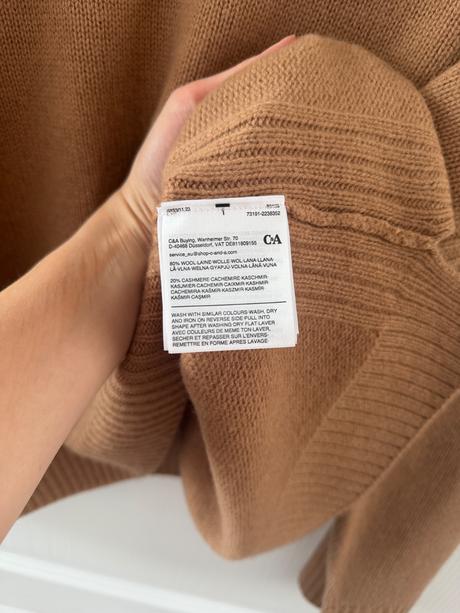 Luxusný sveter premium kašmír, vlna, c&a,xl