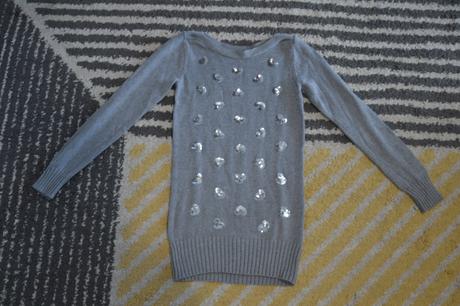 Predlžený svetrík 146/152, h&m,146