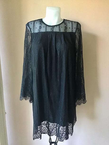 Krasna krajkova tunika, h&m,38