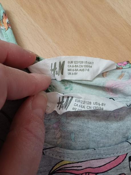 Letné šaty 122/128, h&m,122