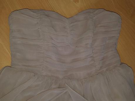 Bezove spolocenske saty, h&m,38