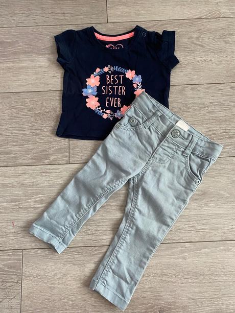 Svetlomodré nohavice od 3 mesiacov, 68