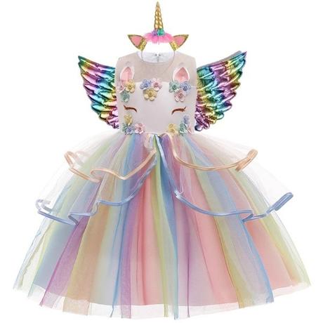 Kostým jednorožec unicorn veľ. 128 na 7/8 rokov, 
