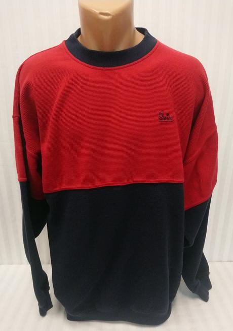 Pánska červeno modrá mikina, wind, xl, xl