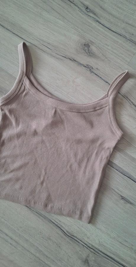 Rebrovaný crop top, sinsay,s