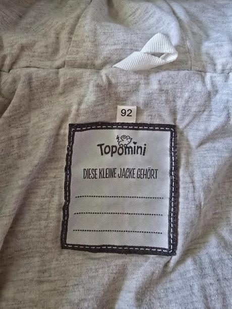 Prechodná bundička, topomini,92