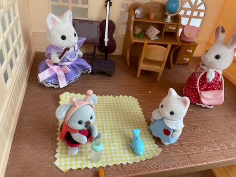 Sylvanian families dom, zvieratká aj príslušenstvo,