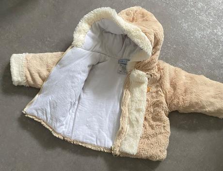 Prechodný teddy kabátik veľ. 6-9m, 74