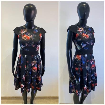 Dámske elegantné šaty kvetované orsay (s), orsay,s