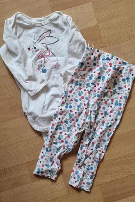 Súprava body a leginy, h&m,62