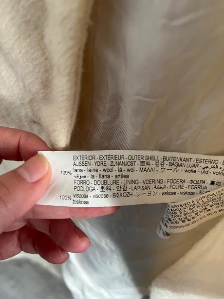 Vlneny kabat, zara,xs