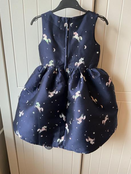 Modré spoločenské šaty značky h&m, h&m,116