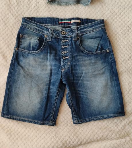 Riflové kraťasy please denim, s