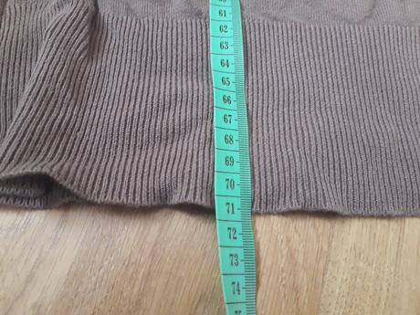 Pletene tenotenska tunika saty tricko sedo hnede, marks & spencer,m