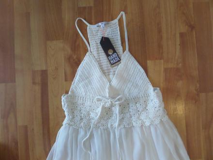 Šaty s háčkovaným predným dielom, tally weijl,42 / xl