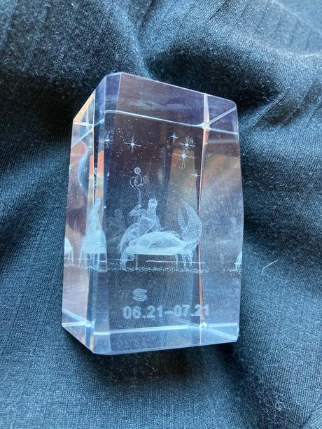 2x tazitko zo skla znamenie rak, 