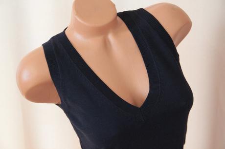 Tmavo modrá vesta zara m, zara,m