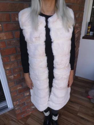 Kožušinková vesta uni, l