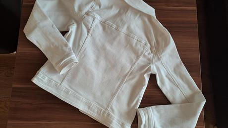 Biela rifľová bunda nová, orsay,36