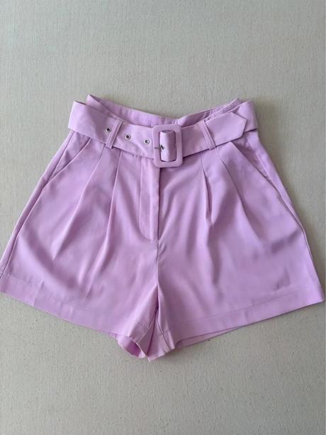 Elegantné dámske kraťasy s opaskom, amisu,34