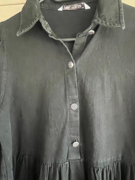Zara denim šaty s volánmi, zara,l