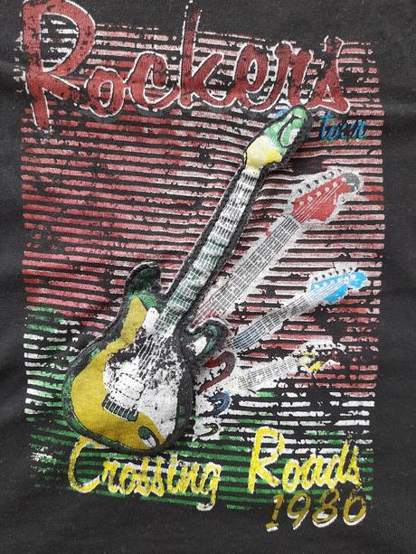 Rockerské tričko, zara,74