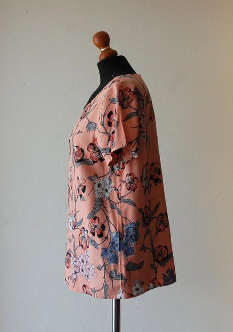 Štýlová kvetovaná blúzka, gina,l