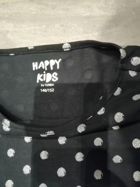 Bavlna šaty tchibo v146-152,strieborné bodky, tchibo,146