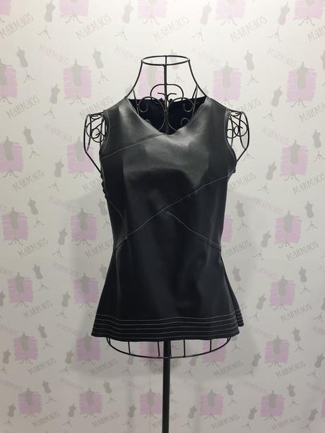 Zara koženkový top, zara,xs