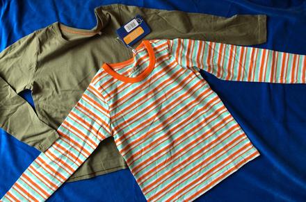 2 bavlnené tričká 43/33/48 cm, lupilu,116