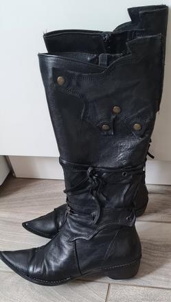 Kožené čižmy bianca, 37