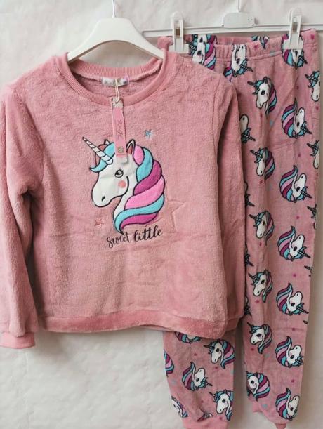 Dievčenské teplé pyžamo - 2 farby., kugo,140 / 146 / 164