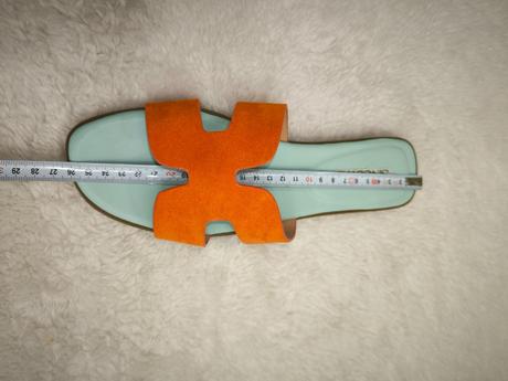 Šľapky oranžové ako nové, 39