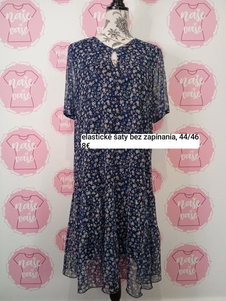 Elastické šaty bez zapínania 44/46, 46