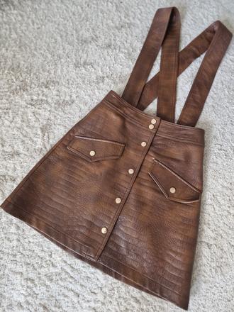 Koženková sukňa zara, zara,xs