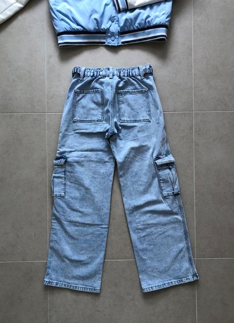 Baggy jeans - široké rifle vel. 146, c&a,146
