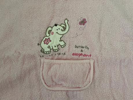 Pončo uterák osuška s kapucnou sloník,