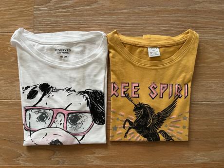 Tričká 2ks, 134/140, lindex,134