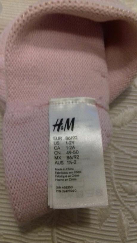 Čiapka princezná, h&m,92