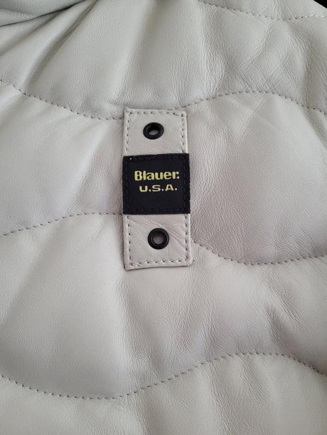 Prešívaná páperová bunda blauer, m
