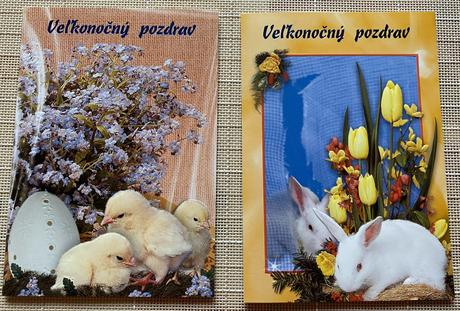 Veľkonočný pozdrav s 3d efektom + obálka, 