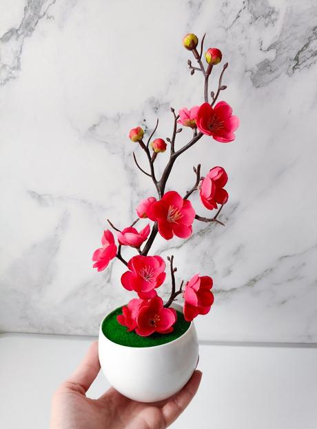 Umelá orchidea ružová kvet,