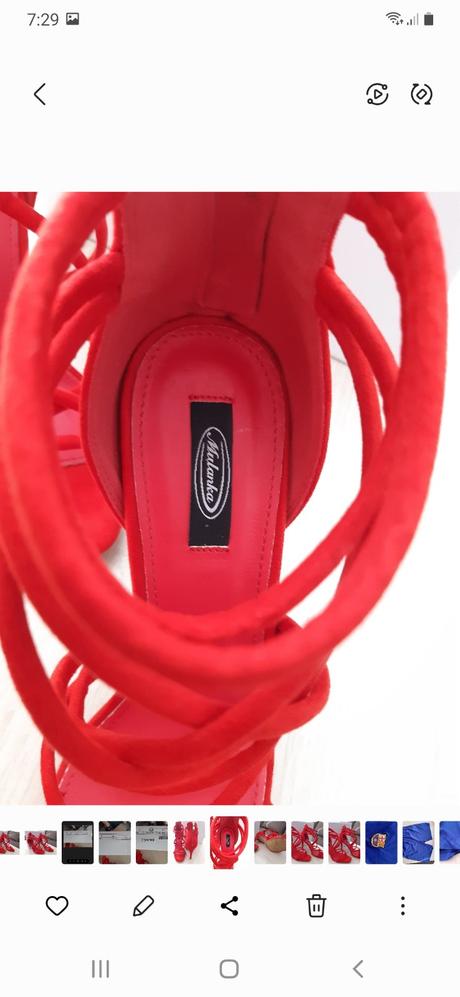 Damske semišové sandále 38 červené, 38