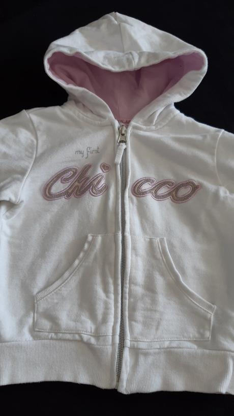 Biela mikinka chicco, chicco,80