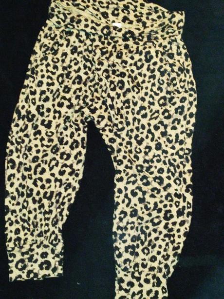 7/8 letné nohavice, h&m,134