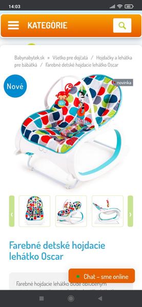 Lehátko pre bábätká Oscar